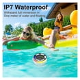 thumbnail image 6 of Shower Bluetooth Speaker IPX7 Waterproof, Portable Bluetooth Speakers with Suction Cup and Time Display, Crystal Sound&Bass LED Light 1100mAh, Wireless Shower Speaker for Outdoor/Kayak/ Gifts/Beach, 6 of 6