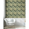 thumbnail image 5 of Ambesonne Jungle Peel & Stick Wallpaper for Home, Exotic Foliage Earth Tones, 13"x72", Cream Hunter Green, 5 of 6