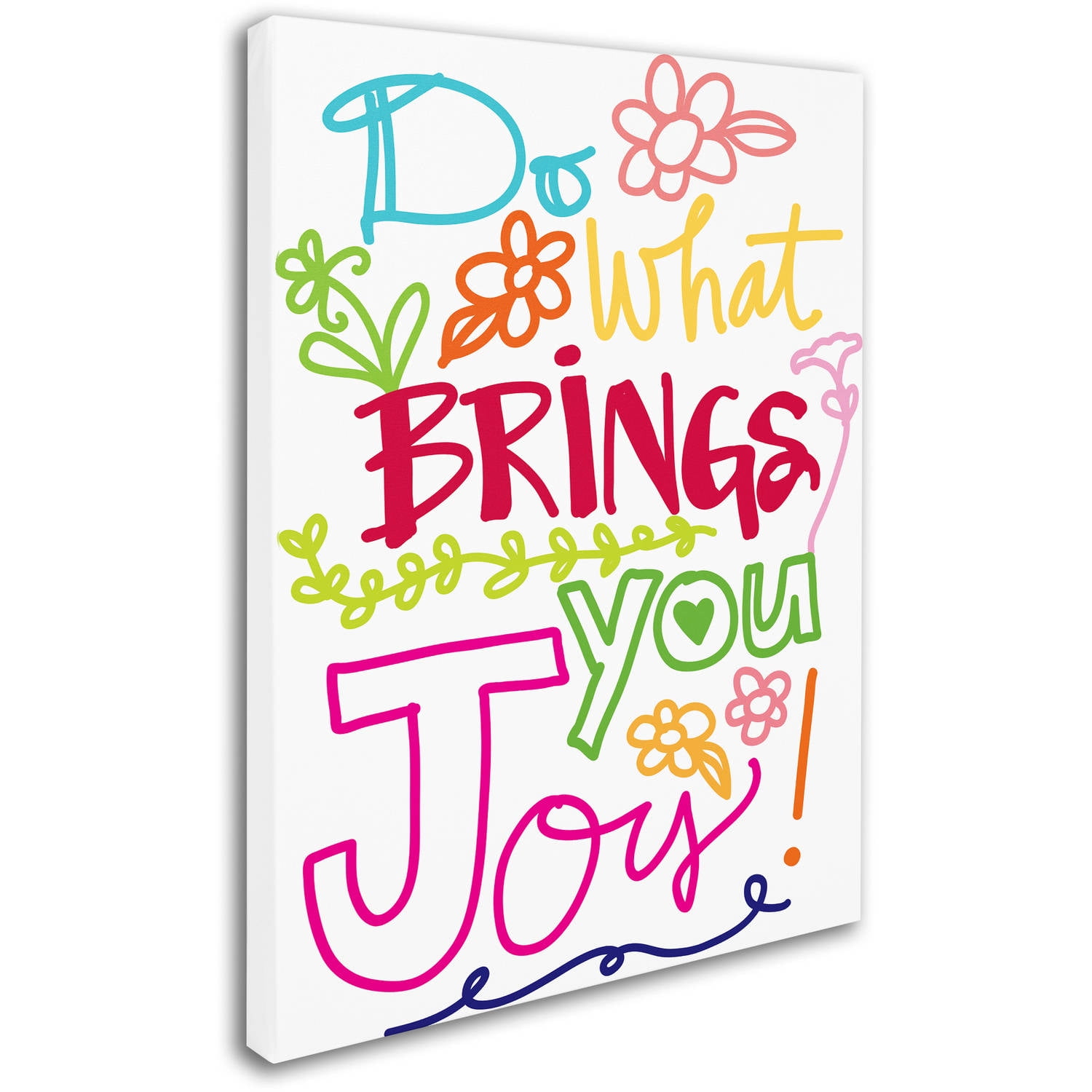 Trademark Fine Art "Find Joy" Canvas Art by Elizabeth Caldwell