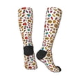 thumbnail image 4 of Haiem Hot Dog Pizza Socks, Funny Novelty Crazy Design Cotton Socks Sports Socks Knee High Socks For Men, Women,1Pairs - Gift For Working Friends, 4 of 9