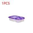 thumbnail image 1 of 1-4pcs PP Microwave Lunch Box Reusable Dinnerware Food Storage Container School Office Portable Bento Box Lunch Case Purple 1PC, 1 of 6