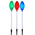 thumbnail image 1 of Kurt S. Adler AD2824 27.2 in. Multicolor LED Faceted C9 Yard Stakes Set - 3 Piece, 1 of 1