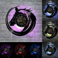 thumbnail image 1 of Horloge Murale en Vinyle Forme de Tête de Cheval Créative Rétro Nostalgique, 1 of 8