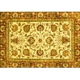 thumbnail image 1 of Ahgly Company Machine Washable Indoor Rectangle Oriental Yellow Traditional Area Rugs, 5' x 7', 1 of 4