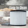 thumbnail image 5 of POWERTEC 2PK 90398 Cartridge Filters for Shop Vac, 9039800, 9039833 Type AA Replacement Filters, Fits Shop-Vac Most 4 Gallon and Less Wet/Dry Vacuum Cleaners, 75083-P2N, 5 of 7