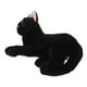 thumbnail image 5 of Figura realista de gato negro, peluche suave para niños, ideal como almohada decorativa para fiestas de cumpleaños o Halloween., 5 of 7