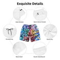 thumbnail image 6 of Power Rangers Mens Swim Trunks Quick Dry Board Shorts with Mesh Lining, Hawaii Beach Shorts Swimwear Bathing Suits, 6 of 7