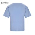 thumbnail image 3 of Bavlkeal Mens Athletic T-shirts Casual Crew Neck Pullover Short Sleeve Running Workout Shirt Sky Blue M-5XL, 3 of 5