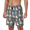 thumbnail image 1 of Balery Cartoon Bulldog 1 Bañador para hombre, shorts de playa de secado rápido con entrepierna y forro de compresión-Medium, 1 of 6