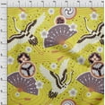 thumbnail image 4 of oneOone Cotton Poplin Yellow Fabric Asian Japanese Pattern Fabric For Sewing Printed Craft Fabric By The Yard 42 Inch Wide, 4 of 4