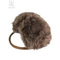 thumbnail image 2 of Gustave Women Plush Faux Fur Ear Muffs Winter Warm Outdoor EarMuffs Cold Weather Ear Warmer Cozy Soft Ear Covers, Coffee, 2 of 10