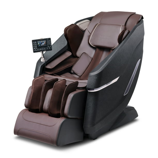Sillón de masaje VEVOR con riel flexible SL, sillón reclinable de gravedad cero de cuerpo completo, 10-18 modos automáticos, Shiatsu 3D, calefacción, altavoz Bluetooth, airbag