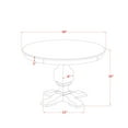 thumbnail image 3 of Luxe by East West Furniture 7 Piece Dining Table Set Includes 48" Round Table In Navy Blue Color, 3 of 7