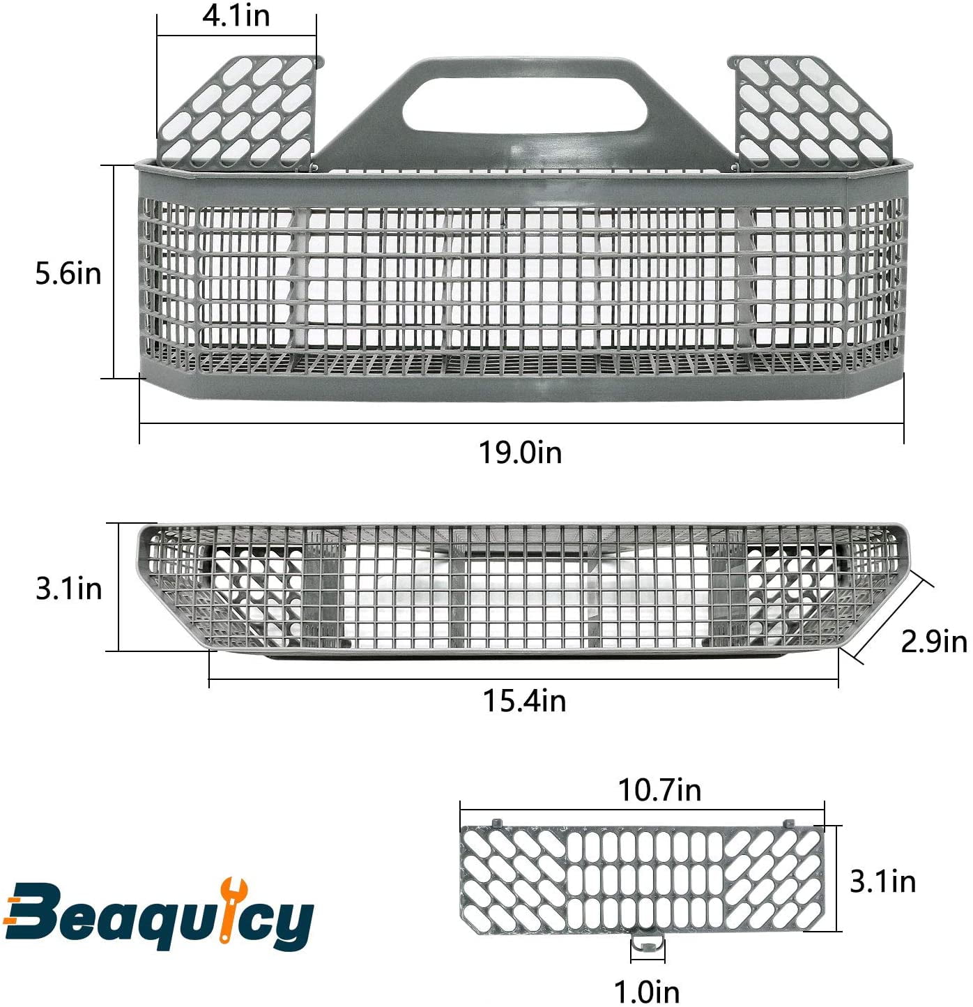 Beaquicy GE WD28X10128 Dishwasher Silverware Basket for GE AP3772889 1088673