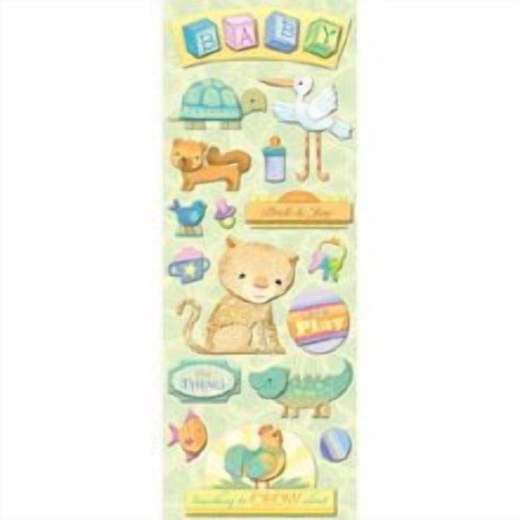 K&Company Feuille Adhésive en Aggloméré 4.5"X13.5 Pouces-Bébé