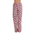 thumbnail image 3 of Just Love Women's Plush Pajama Pants 6339-10668-RB-1X (Multi - Plaid Lips, Large), 3 of 3