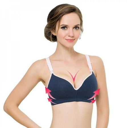 

Clearance Women Cotton Cozy Brassieres One-piece Seamless Wireless Push Up Bras Women Nursing Maternity Breastfeeding Underwear