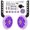 Violet, variante sur Dsseng Roues Lumineuses d'Entraînement pour Vélo Stabilisateurs de Vélo pour Enfants Roues de Soutien Cadre en Acier pour Vélo pour Enfants de 12 14 16 18 20 Pouces Équipement de Sécurité