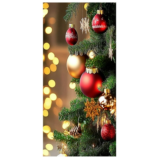 Cubierta decorativa para puerta con muñeco de nieve navideño Tapiz decorativo Cortina para puerta de fiesta navideña Tapiz Cubierta para puerta Decoración para fiesta navideña