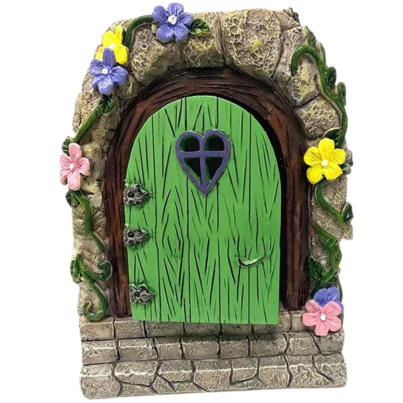Stone Fairy Door Hanging Garden Plaque  Goblin 21 X 15cm Free Post 