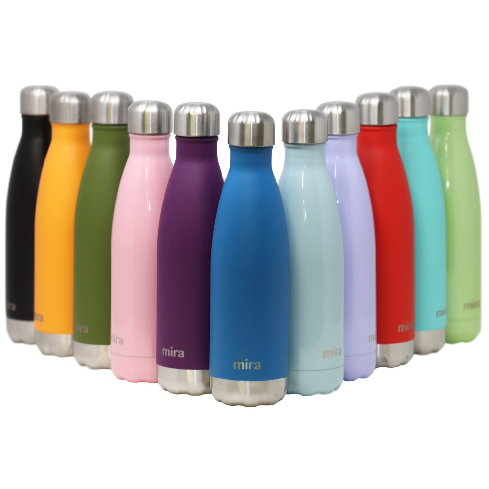 MIRA 17 Oz Stainless Steel Vacuum Insulated Water Bottle Leakproof