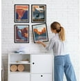 thumbnail image 5 of Haus and Hues Vintage National Park Posters Set of 4 - National Parks Art Prints Nature Wall Art Mountain Print Set, Nature Poster UNFRAMED, 5 of 6