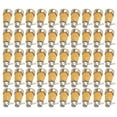 thumbnail image 1 of 50Pcs Banana Socket 4mm Pure Copper Metal Good Performance High Current Discharge Electrical Test AccessoriesYellow, 1 of 7