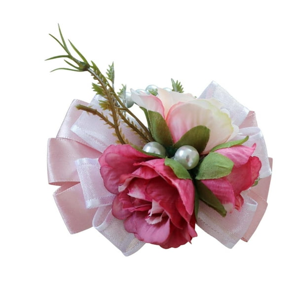 de ramillete de muñeca de seda hecha a mano flores nupcial para fiesta de graduación Yuyangstore Flor nupcial de la muñeca