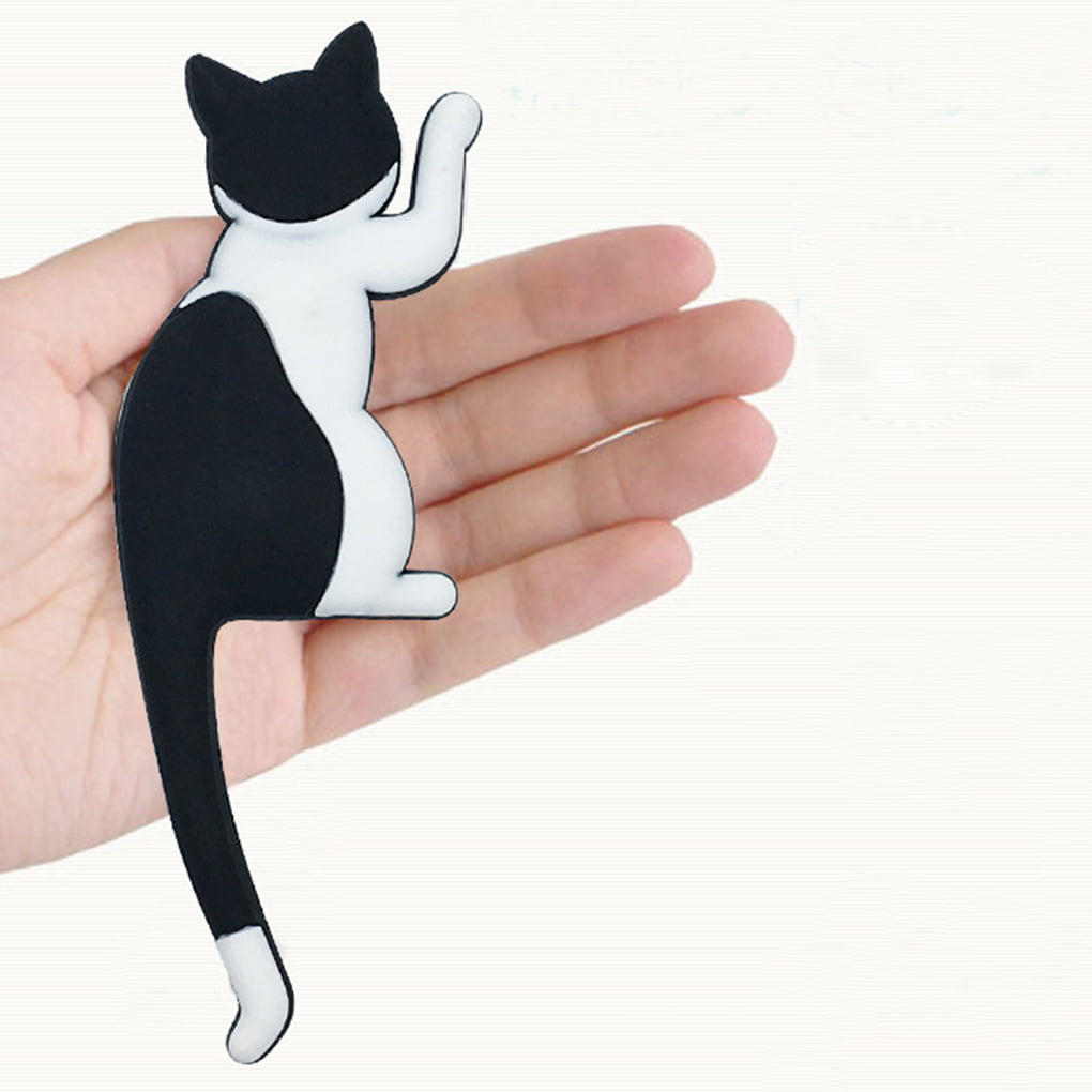 Cute Little Cat Magnetic Refrigerator Sticker Home Fridge Magnet Hanging Hook