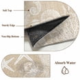 thumbnail image 6 of Brown Beige Coastal Round Area Rug 4Ft Washable Circle Rugs for Bedroom Dining Room, Nautical Coral Starfish Shell Seahorse Ocean Non-Slip Carpet Floor Mats Indoor Outdoor Carpet Runner Home Decor, 6 of 8