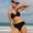 Black1, variant on Girls Swimsuit Adjustable Adjustable Spaghetti Strap Design Print Bikini Set with Swim Bottoms 2 Piece Bathing Suits for Girls 7-16 Years