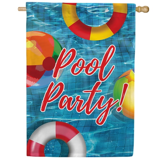 America Forever Pool Party Garden Flag Life is Better at the 12.5 x 18 inch Double Sided Lifebuoy Float Ball Fun in the Sun Yard Outdoor Decorative Summertime Enjoy Flag