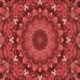 thumbnail image 1 of Ahgly Company Indoor Square Patterned Grapefruit Red Area Rugs, 6' Square, 1 of 6
