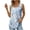 Light Blue, variant on JINMGG Women's Summer Casual Tank Tops Loose Fit Pleated Square Neck Sleeveless Shirts Tops Gray XL