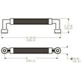 thumbnail image 2 of Baldwin 2580 Gramercy Knurled 8" Center To Center Single Door Pull From The Estate, 2 of 7