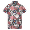 thumbnail image 2 of Camisas hawaianas con estampado 3D de tiro al blanco divertidas para hombre, camisas playeras de manga corta a la moda de verano para hombre, blusas con solapa, 2 of 4