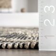 thumbnail image 3 of nuLOOM Julianne Handmade High-Low Jute Moroccan Area Rug, 2' x 3', Beige, 3 of 9