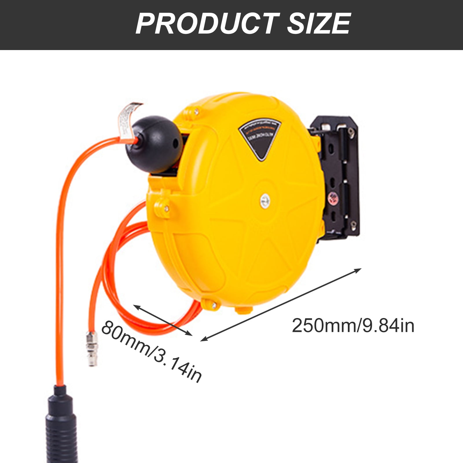 Car Automatic Retractable Hose Reel Heavy Duty 180 Degree Bracket Telescopic Air Drum Reel For Garden Hose Reel