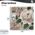 thumbnail image 4 of Stupell Industries Shabby Chic Delicate Blush Peonies with Leaves Canvas Art, 36 x 36, by Nan, 4 of 8