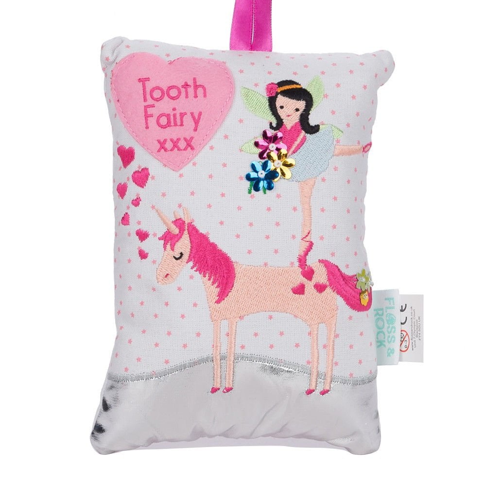 Floss  Rock Fairy Unicorn Tooth Fairy Pillow 