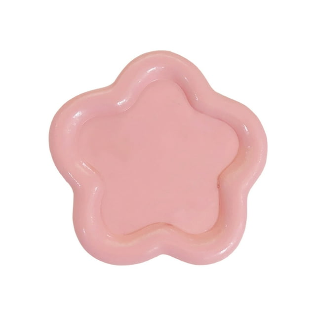 Floral Resin Jewelry Display Tray for Bedside Dressing Table and Home Storage Organizer