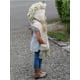thumbnail image 2 of Gorro infantil estilo unicornio, bufanda de lana, capa de una pieza, chal, gorro con borlas, 2 of 6