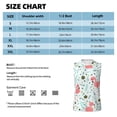 thumbnail image 5 of Lsque Cute Flamingo Print Men's Cotton Blend Sleeveless Muscle Shirts (S-3XL)- Moisture Wicking, Odor Protection, UPF 30+,X-Large, 5 of 8