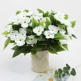 thumbnail image 7 of Artificial Flowers Fake Flowers Plastic Flowers 1 PC 15 Inch Artificial Impatiens Bouquet Realistic Silk Flowers for Vase Home Kitchen Table Centerpieces Wedding Party Decor, 7 of 7