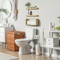 thumbnail image 4 of Sorbus Floating Shelves for Wall Set of 3 - Bathroom Shelves for Wall Storage, Over Toilet, Bedroom, Farmhouse, Wall Decor - 2 Floating Shelves with Invisible Brackets & 1 Rectangular Box, 4 of 7