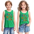 thumbnail image 2 of YABCSAZ Toddler Boys Girls Summer Outfits Sleeveless Tank Tops Loose Fit Active Tee Shirts Kids Casual T-Shirts Blouses Funny Cute Printed Shirts Tops Baby Clothes Size 14 T, 2 of 6