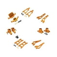 thumbnail image 4 of Kits de actualización de brazo oscilante superior delantero para coche RC 1/20 para Mjx 1/20 20208 JJRC C8811 oro, 4 of 9