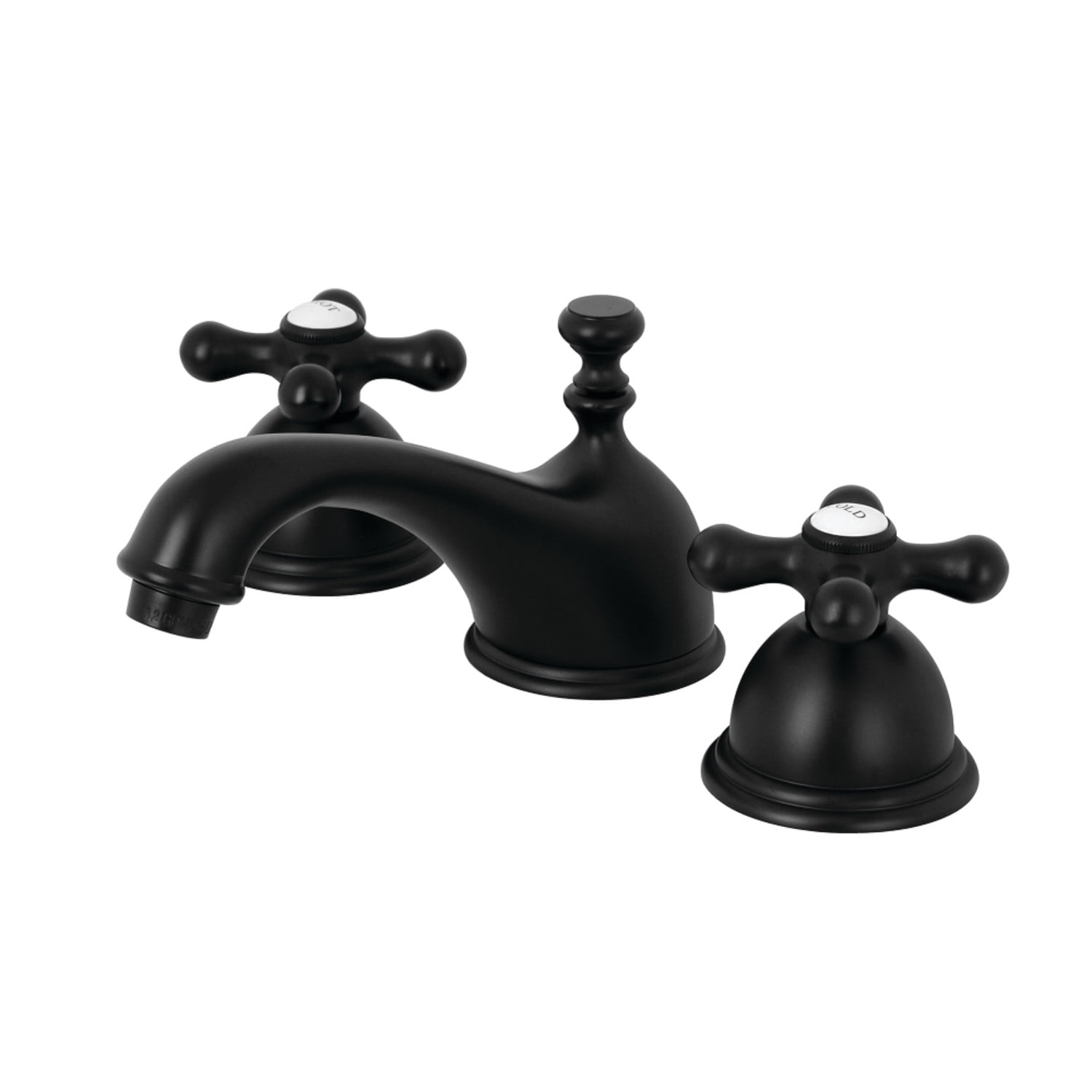 Kingston Brass KS3960AX 8-Inch Widespread Lavatory Faucet, Matte Black