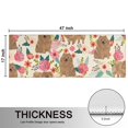 thumbnail image 5 of Kitchen Rugs Sets Of 2,Pomeranian Dogs and Pioneer Flower Anti Fatigue Kitchen Mat Rugs Non Slip Washable,Decorative Kitchen Floor Mats for Kitchen,Sink,Laundry,17"X47", 5 of 5