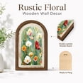 thumbnail image 5 of Vintage Floral Oval Wall Art,Farmhouse Country Oil Painting Floral Oval Hanging Decor,Rustic Farmhouse Cottagecore Wooden Framed Decor for Home Bedroom Living Room Reading Room, 5 of 6